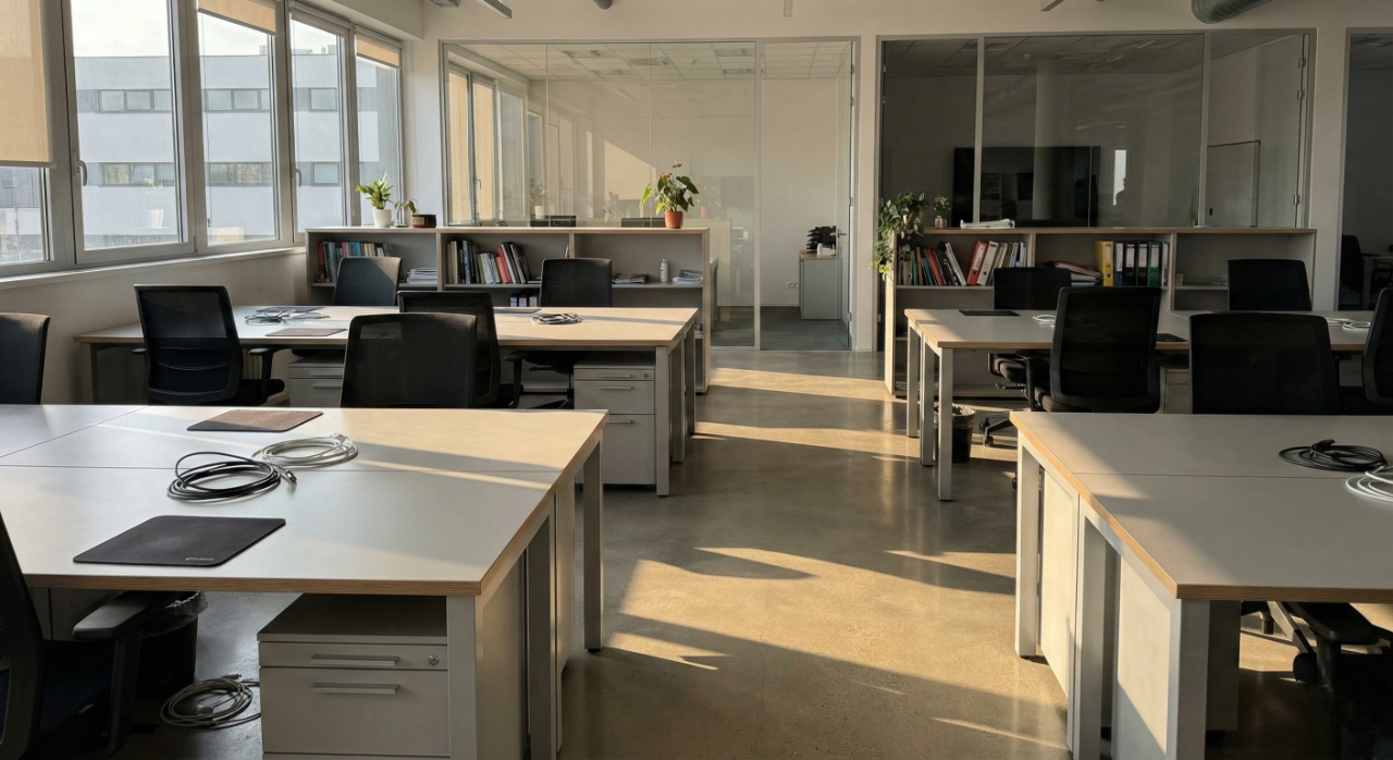 Büroreinigung und Gewerbe