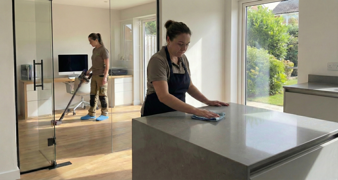 Professionelles Reinigungsteam von Ideal Maintenance